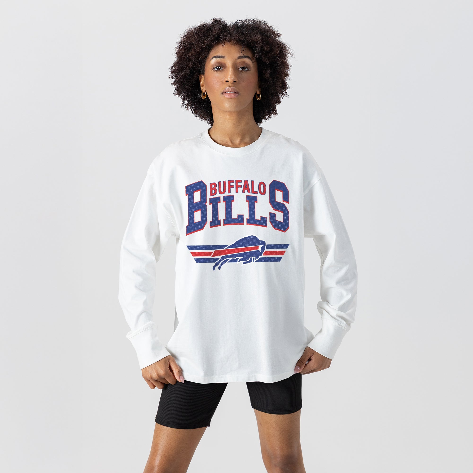 BUFFALO BILLS SWIFT STRIKE ESSENTIAL RELAXED FIT LONG SLEEVE TEE
