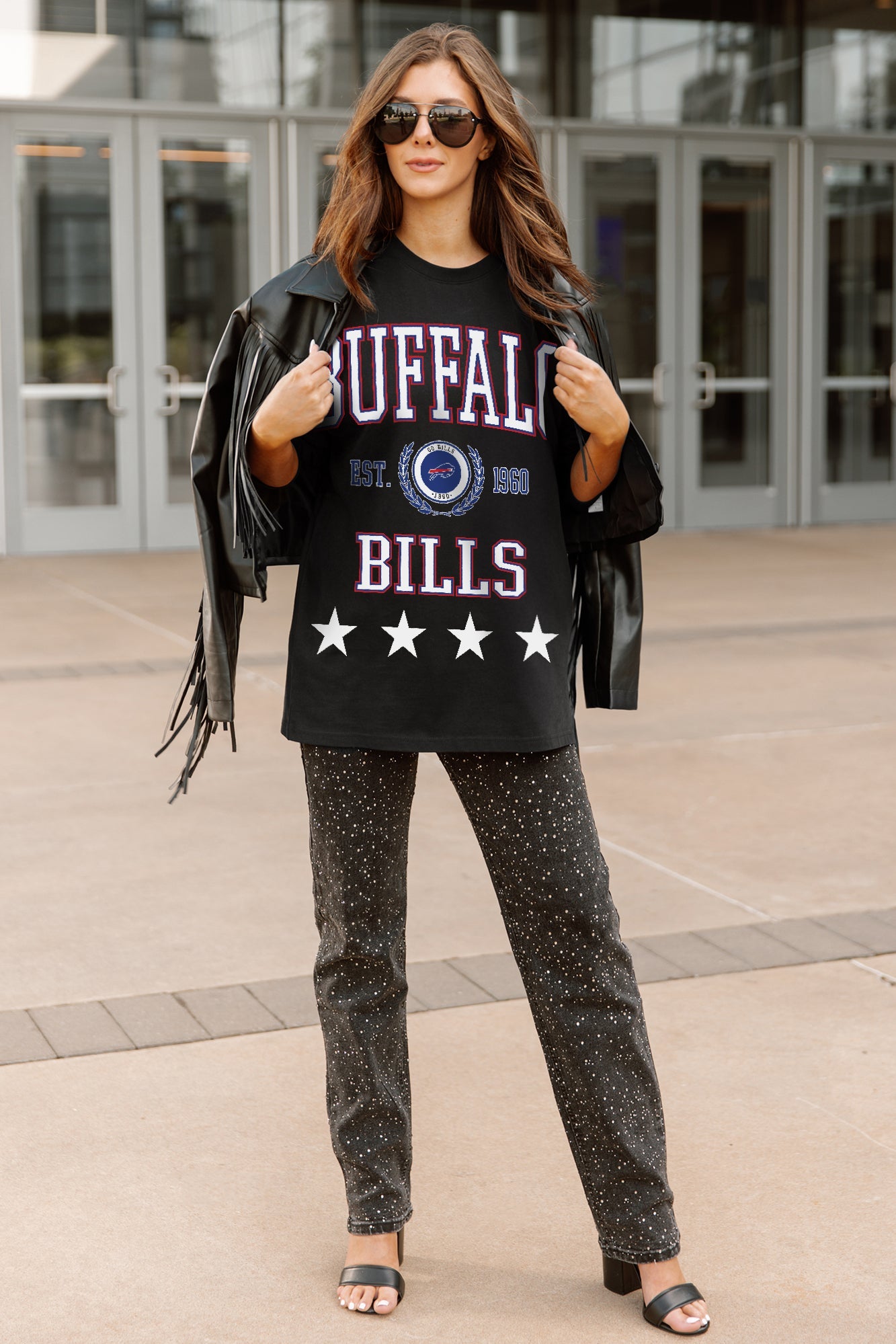 BUFFALO BILLS EVERYDAY STAR ESSENTIAL RELAXED FIT LONG SLEEVE TEE