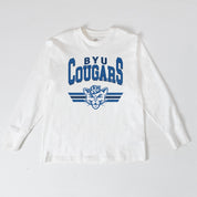 BYU COUGARS SWIFT STRIKE ESSENTIAL RELAXED FIT LONG SLEEVE TEE