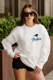 CAROLINA PANTHERS DOUBLE MOVE OVERSIZED MIDWEIGHT LONG SLEEVE TEE