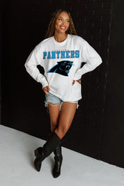 CAROLINA PANTHERS BIG GOALS OVERSIZED MIDWEIGHT LONG SLEEVE TEE