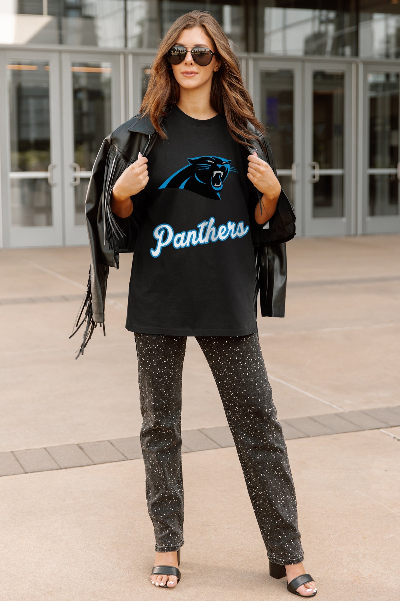 CAROLINA PANTHERS HONOR ROLL ESSENTIAL RELAXED FIT LONG SLEEVE TEE