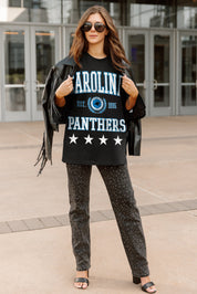 CAROLINA PANTHERS EVERYDAY STAR ESSENTIAL RELAXED FIT LONG SLEEVE TEE