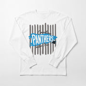 CAROLINA PANTHERS RALLY STRIPE OVERSIZED LONG SLEEVE TEE