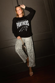 CAROLINA PANTHERS BOLD AMBITION OVERSIZED LONG SLEEVE TEE