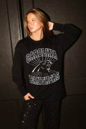 CAROLINA PANTHERS SPOTLIGHT OVERSIZED LONG SLEEVE TEE