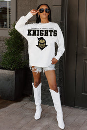 CENTRAL FLORIDA KNIGHTS BIG GOALS OVERSIZED LONG SLEEVE TEE WITH RIBBED NECKLINE AND CUFFS