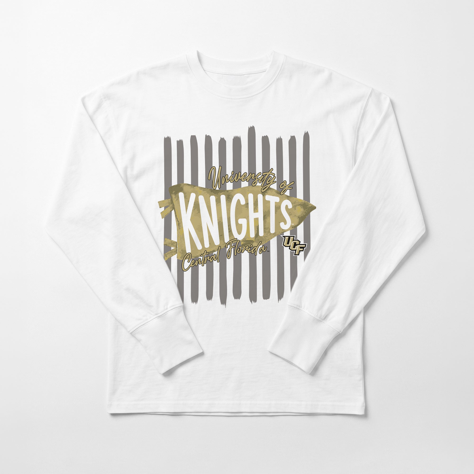 CENTRAL FLORIDA KNIGHTS RALLY STRIPE ESSENTIAL RELAXED FIT LONG SLEEVE TEE