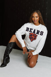 CHICAGO BEARS BIG GOALS OVERSIZED MIDWEIGHT LONG SLEEVE TEE