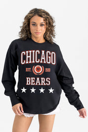 CHICAGO BEARS EVERYDAY STAR ESSENTIAL RELAXED FIT LONG SLEEVE TEE