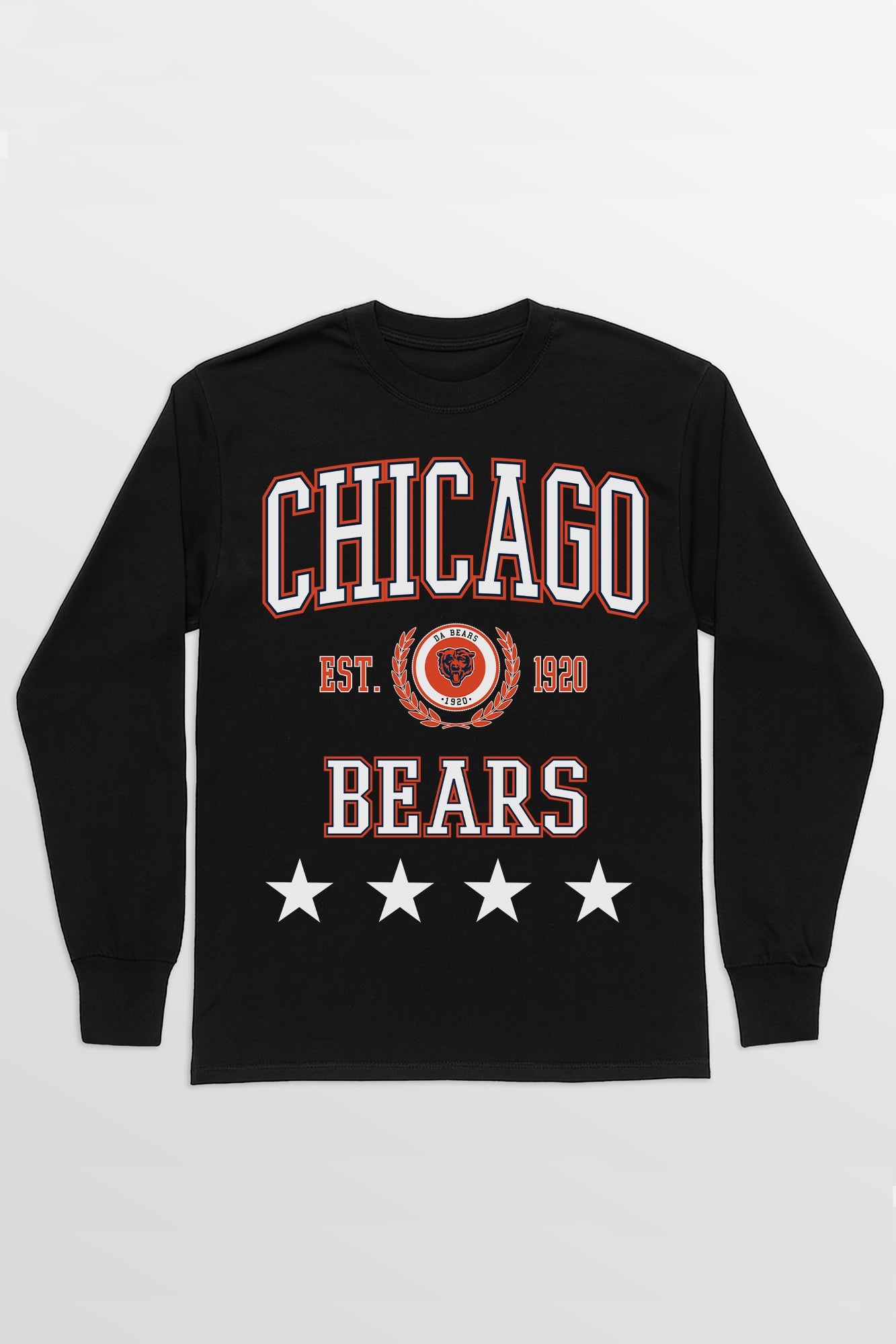 CHICAGO BEARS EVERYDAY STAR ESSENTIAL RELAXED FIT LONG SLEEVE TEE