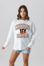 CINCINNATI BENGALS MIND GAMES OVERSIZED MIDWEIGHT LONG SLEEVE TEE