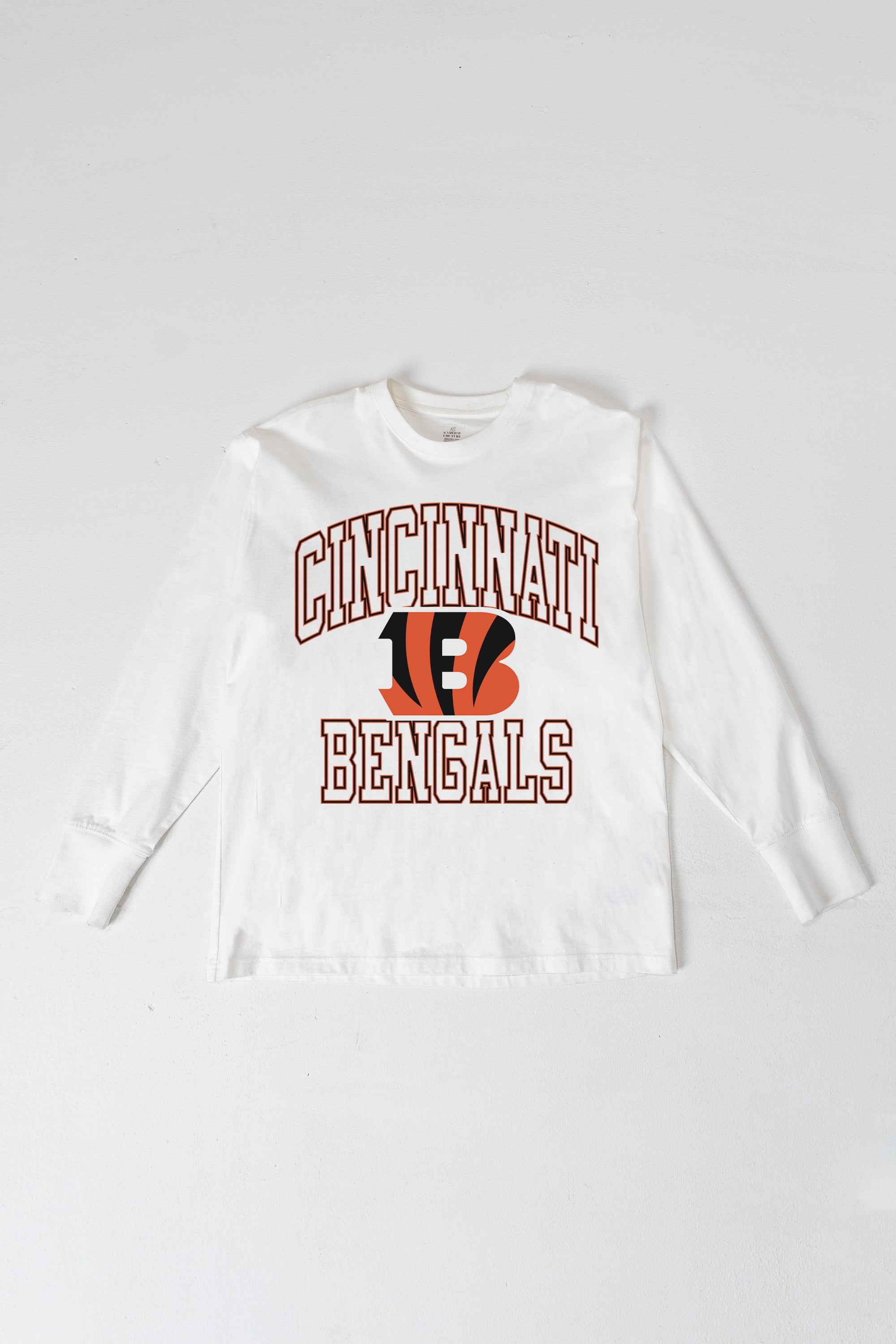 CINCINNATI BENGALS MIND GAMES OVERSIZED MIDWEIGHT LONG SLEEVE TEE