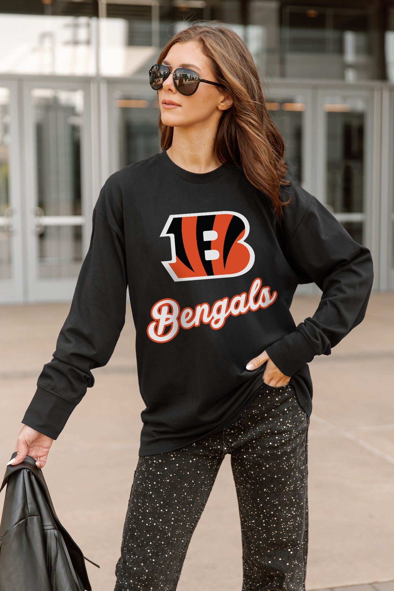 CINCINNATI BENGALS HONOR ROLL ESSENTIAL RELAXED FIT LONG SLEEVE TEE