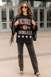 CINCINNATI BENGALS EVERYDAY STAR ESSENTIAL RELAXED FIT LONG SLEEVE TEE