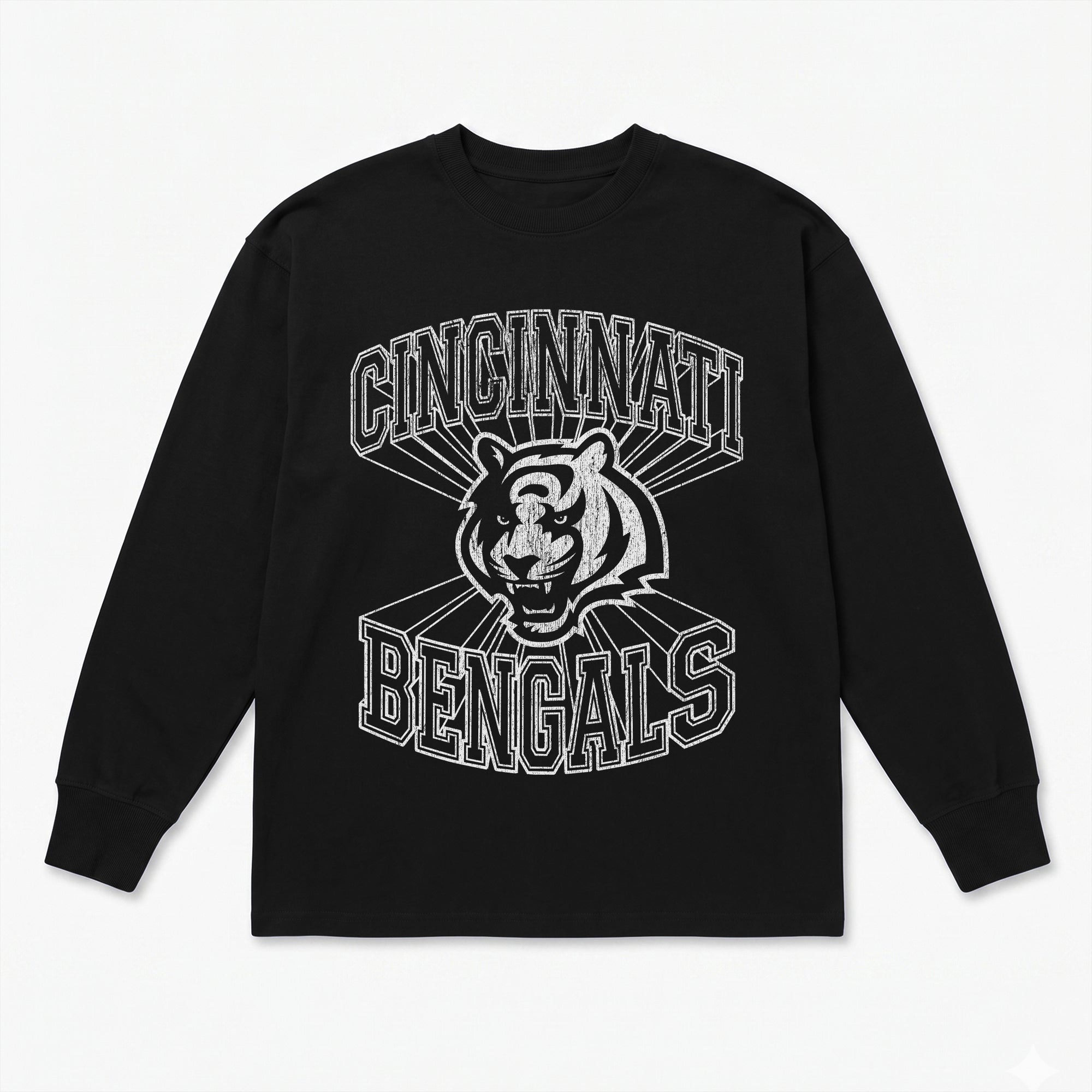 CINCINNATI BENGALS SPOTLIGHT OVERSIZED LONG SLEEVE TEE