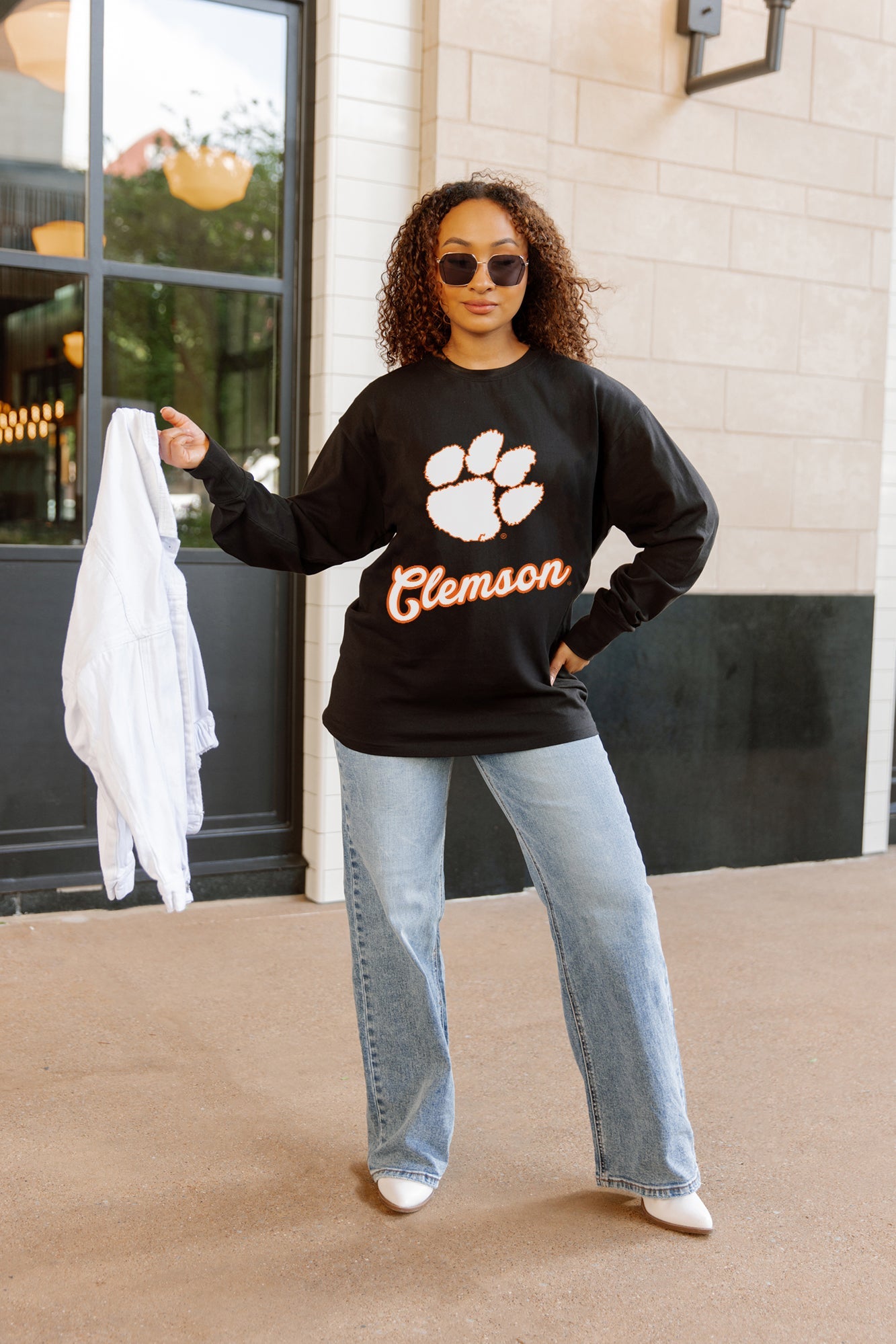 CLEMSON TIGERS HONOR ROLL ESSENTIAL RELAXED FIT LONG SLEEVE TEE