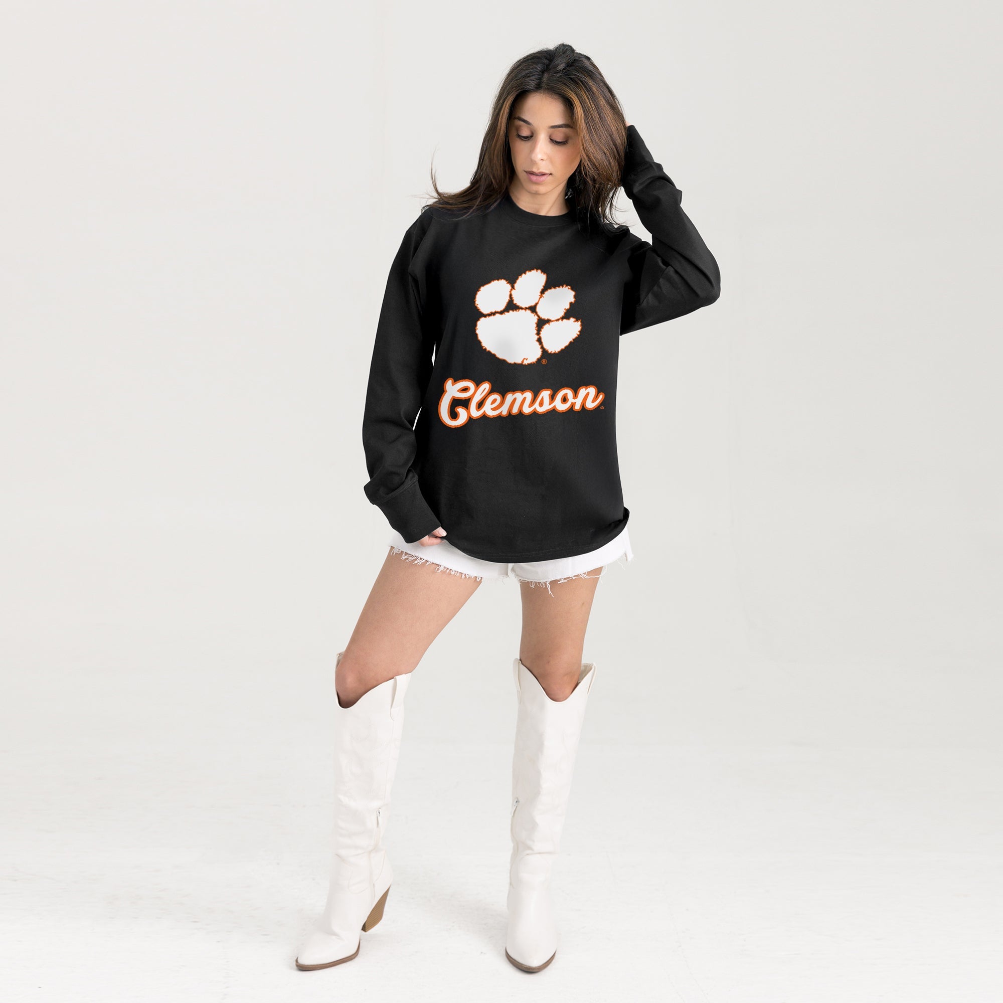 CLEMSON TIGERS HONOR ROLL ESSENTIAL RELAXED FIT LONG SLEEVE TEE