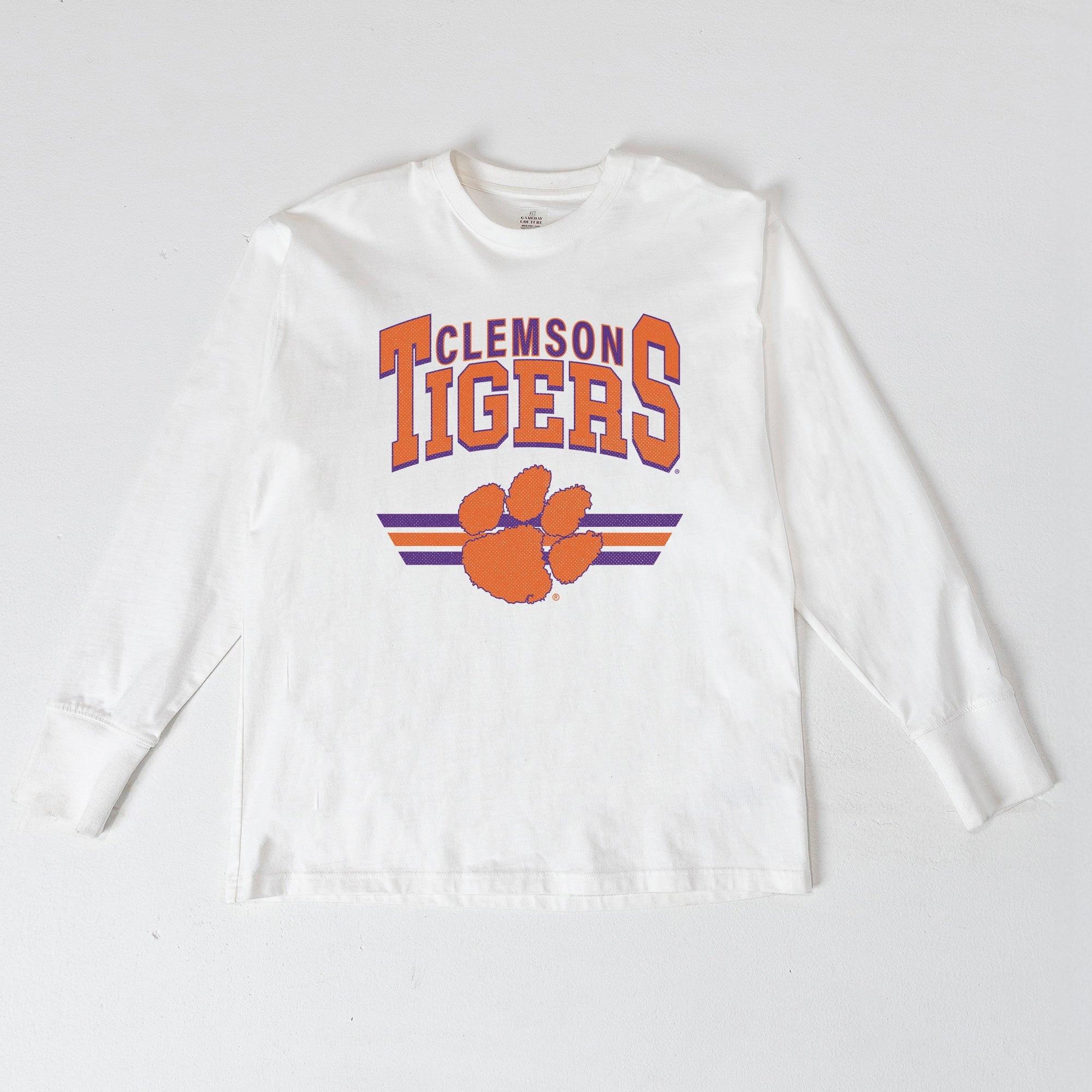 CLEMSON TIGERS SWIFT STRIKE ESSENTIAL RELAXED FIT LONG SLEEVE TEE
