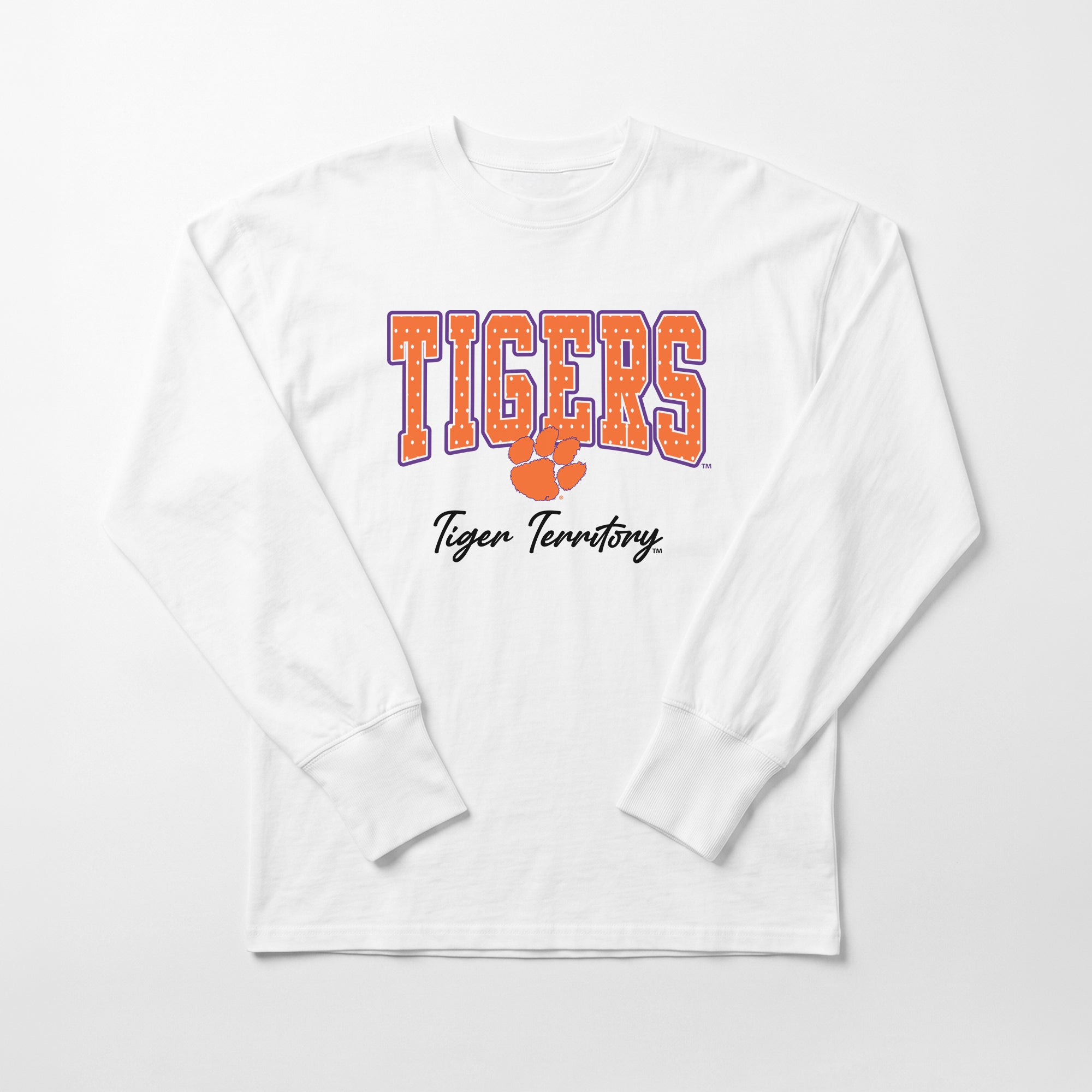 CLEMSON TIGERS SWEET SPOT ESSENTIAL RELAXED FIT LONG SLEEVE TEE