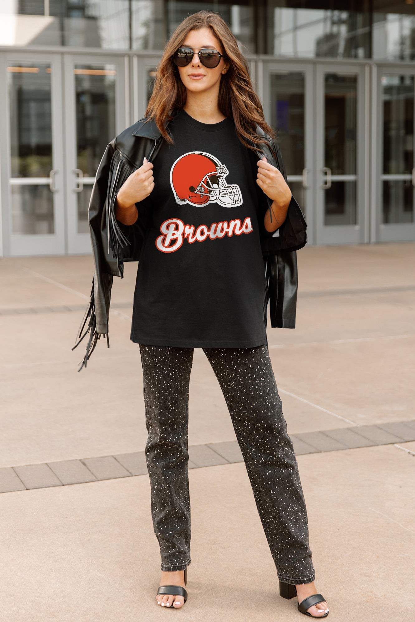CLEVELAND BROWNS HONOR ROLL ESSENTIAL RELAXED FIT LONG SLEEVE TEE