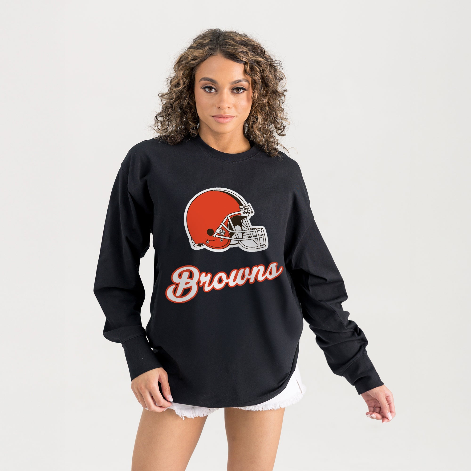 CLEVELAND BROWNS HONOR ROLL ESSENTIAL RELAXED FIT LONG SLEEVE TEE