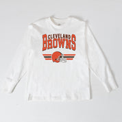 CLEVELAND BROWNS SWIFT STRIKE ESSENTIAL RELAXED FIT LONG SLEEVE TEE