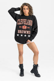 CLEVELAND BROWNS EVERYDAY STAR ESSENTIAL RELAXED FIT LONG SLEEVE TEE