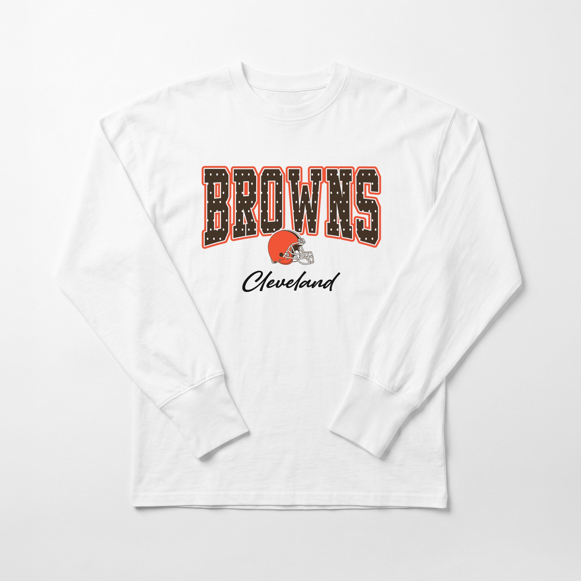 CLEVELAND BROWNS SWEET SPOT OVERSIZED LONG SLEEVE TEE