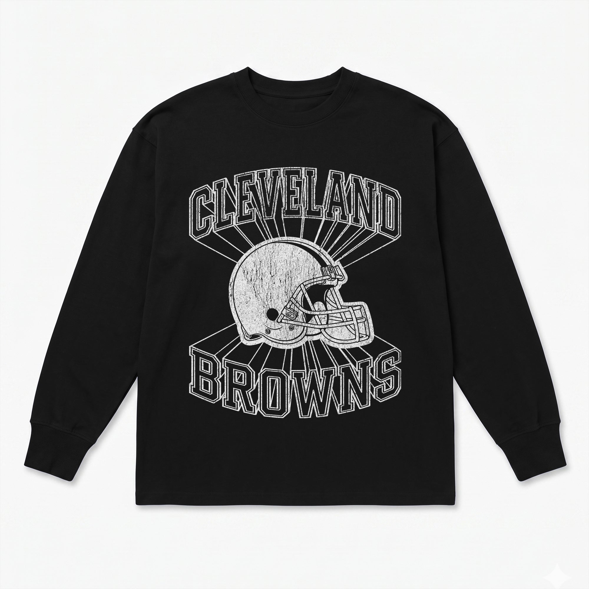 CLEVELAND BROWNS SPOTLIGHT OVERSIZED LONG SLEEVE TEE