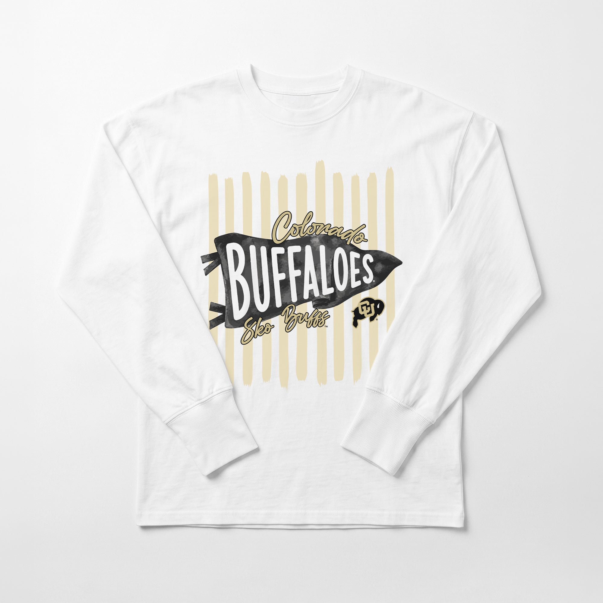 COLORADO BUFFALOES RALLY STRIPE ESSENTIAL RELAXED FIT LONG SLEEVE TEE