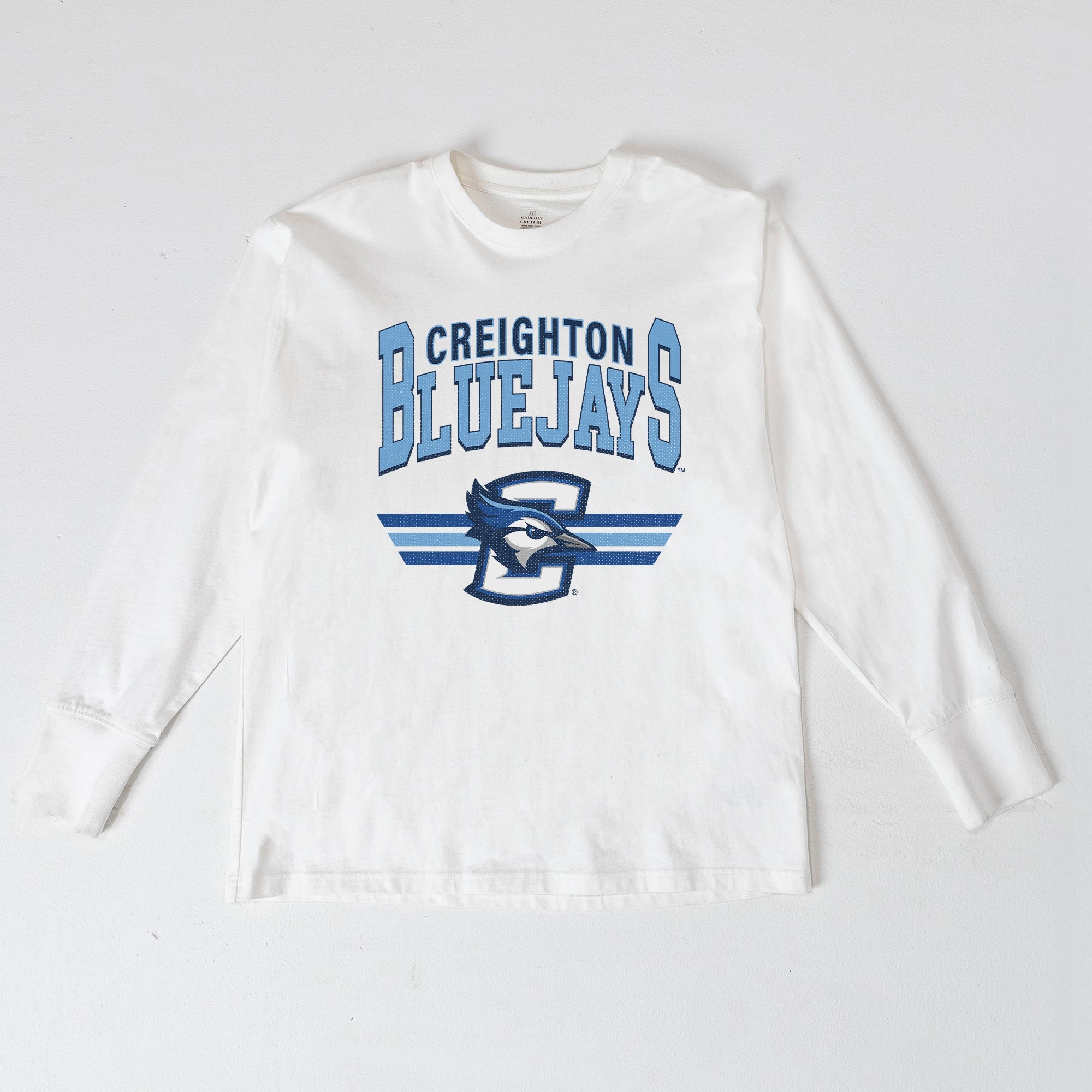 CREIGHTON BLUEJAYS SWIFT STRIKE ESSENTIAL RELAXED FIT LONG SLEEVE TEE