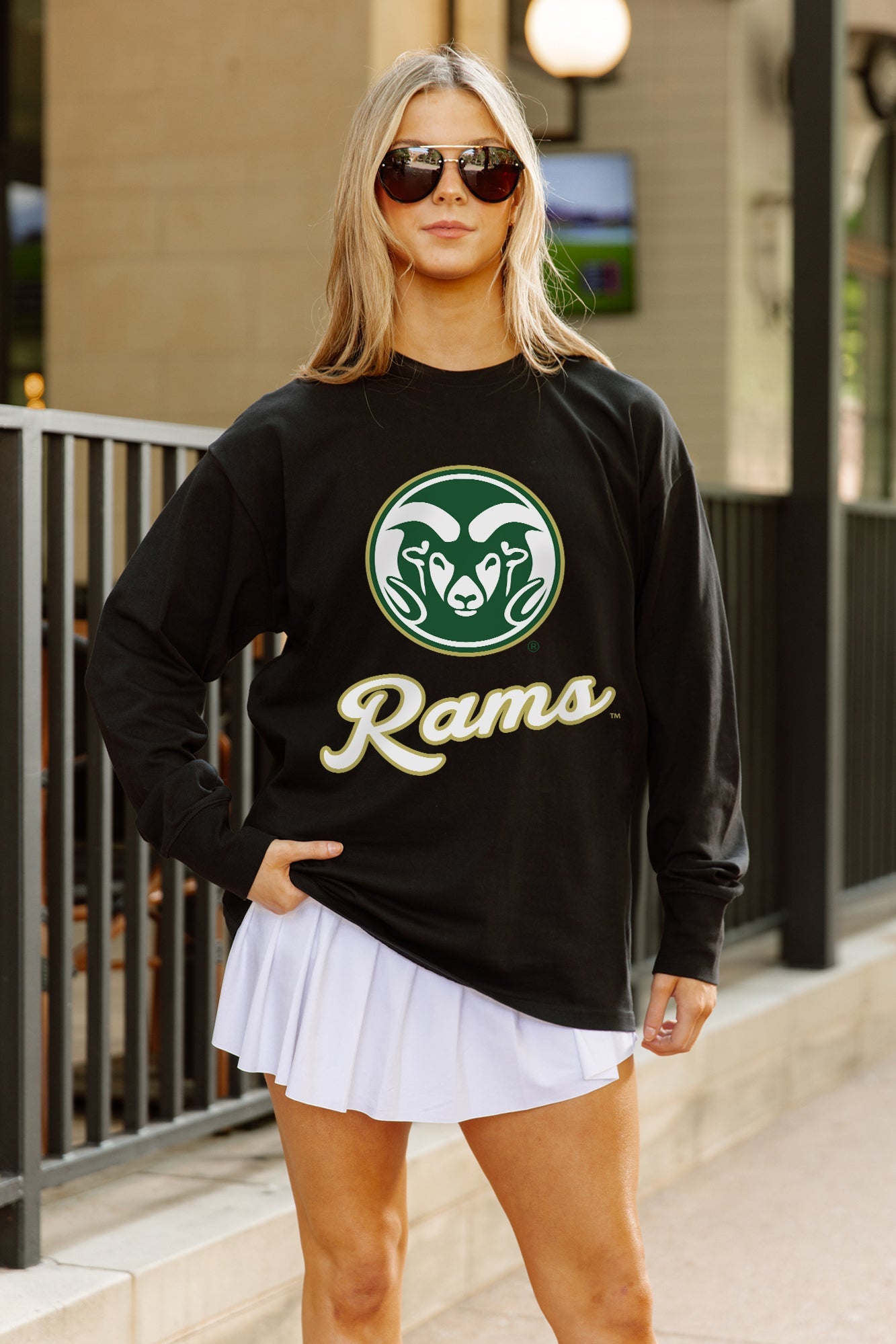 COLORADO STATE RAMS HONOR ROLL ESSENTIAL RELAXED FIT LONG SLEEVE TEE