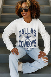 DALLAS COWBOYS TIME OUT OVERSIZED MIDWEIGHT LONG SLEEVE TEE