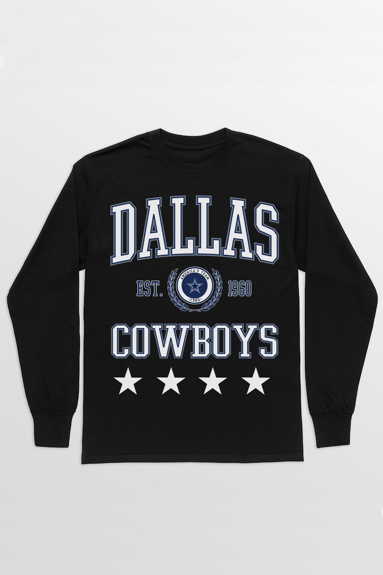 DALLAS COWBOYS EVERYDAY STAR ESSENTIAL RELAXED FIT LONG SLEEVE TEE