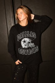 DALLAS COWBOYS SPOTLIGHT OVERSIZED LONG SLEEVE TEE