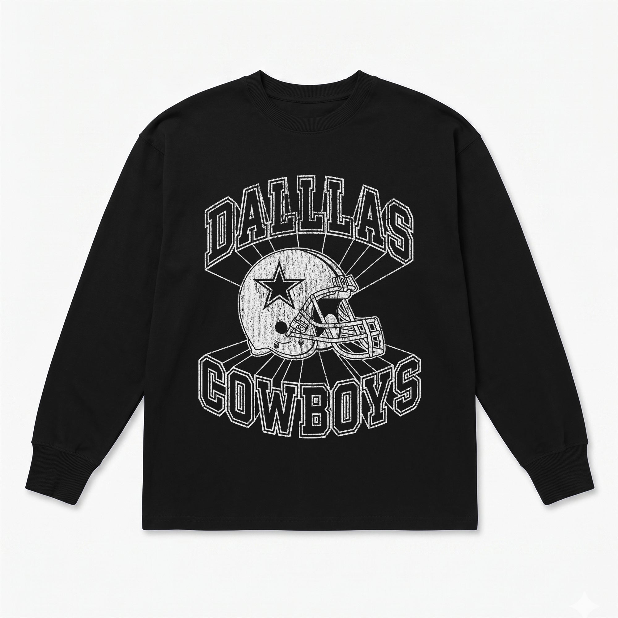 DALLAS COWBOYS SPOTLIGHT OVERSIZED LONG SLEEVE TEE