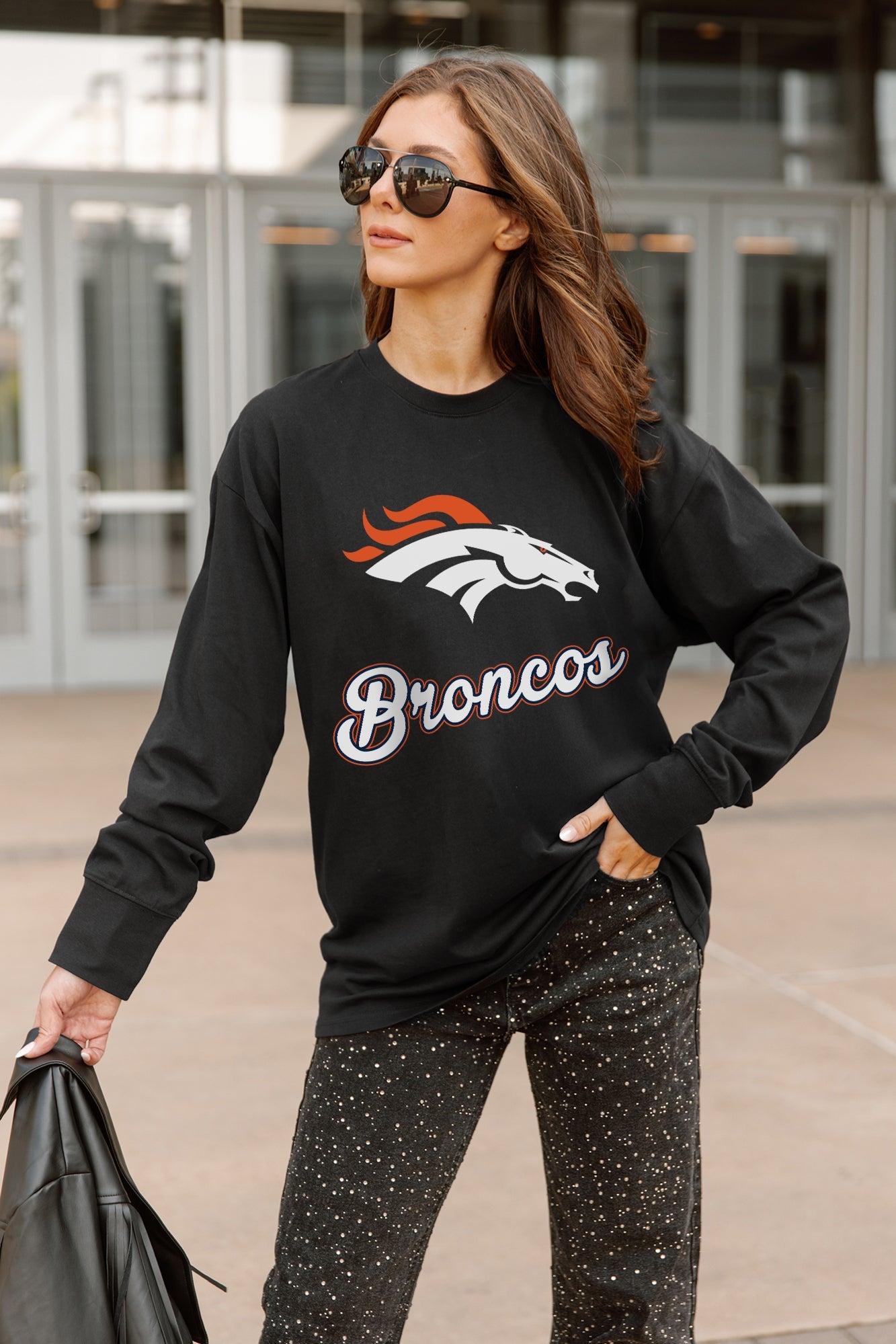 DENVER BRONCOS HONOR ROLL ESSENTIAL RELAXED FIT LONG SLEEVE TEE
