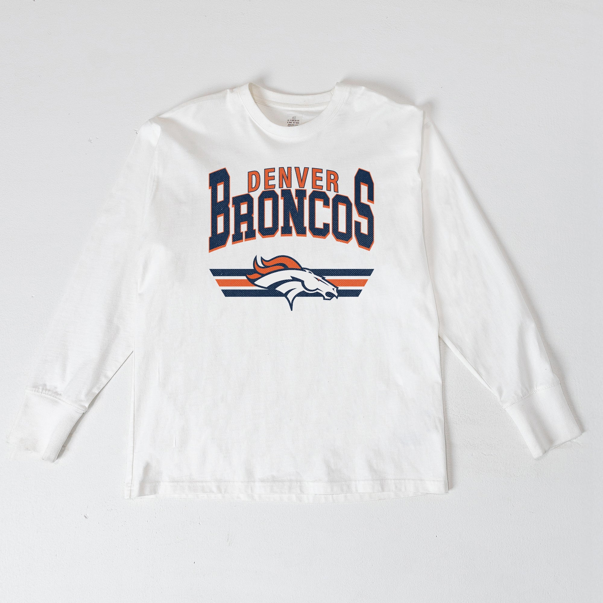 DENVER BRONCOS SWIFT STRIKE ESSENTIAL RELAXED FIT LONG SLEEVE TEE
