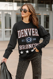 DENVER BRONCOS EVERYDAY STAR ESSENTIAL RELAXED FIT LONG SLEEVE TEE