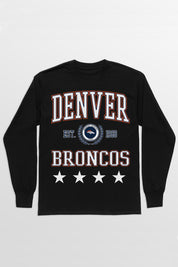 DENVER BRONCOS EVERYDAY STAR ESSENTIAL RELAXED FIT LONG SLEEVE TEE