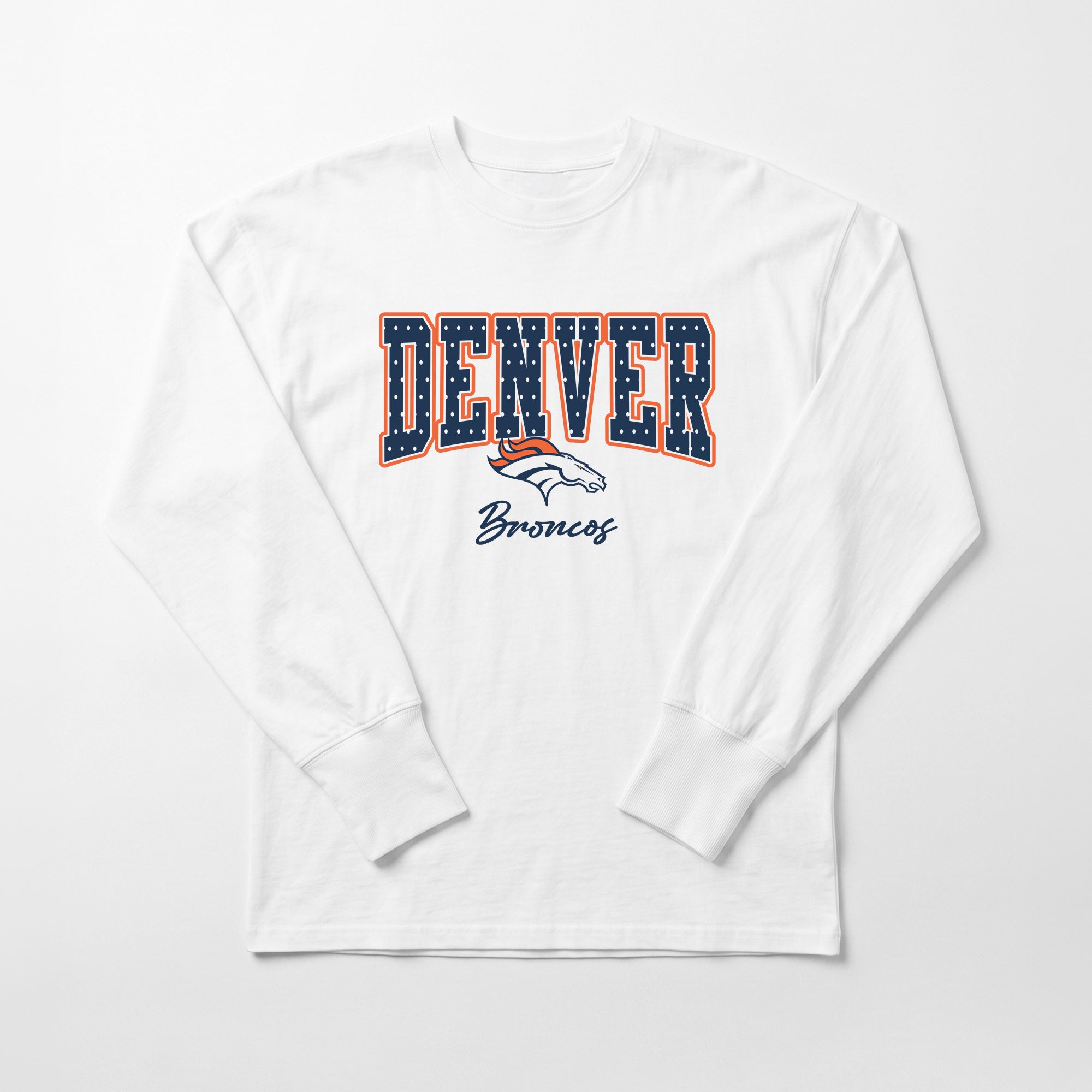 DENVER BRONCOS SWEET SPOT OVERSIZED LONG SLEEVE TEE