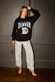 DENVER BRONCOS BOLD AMBITION OVERSIZED LONG SLEEVE TEE
