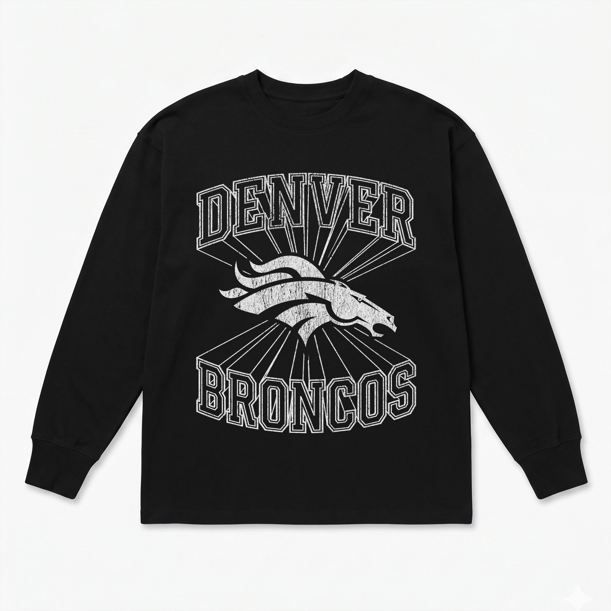 DENVER BRONCOS SPOTLIGHT OVERSIZED LONG SLEEVE TEE