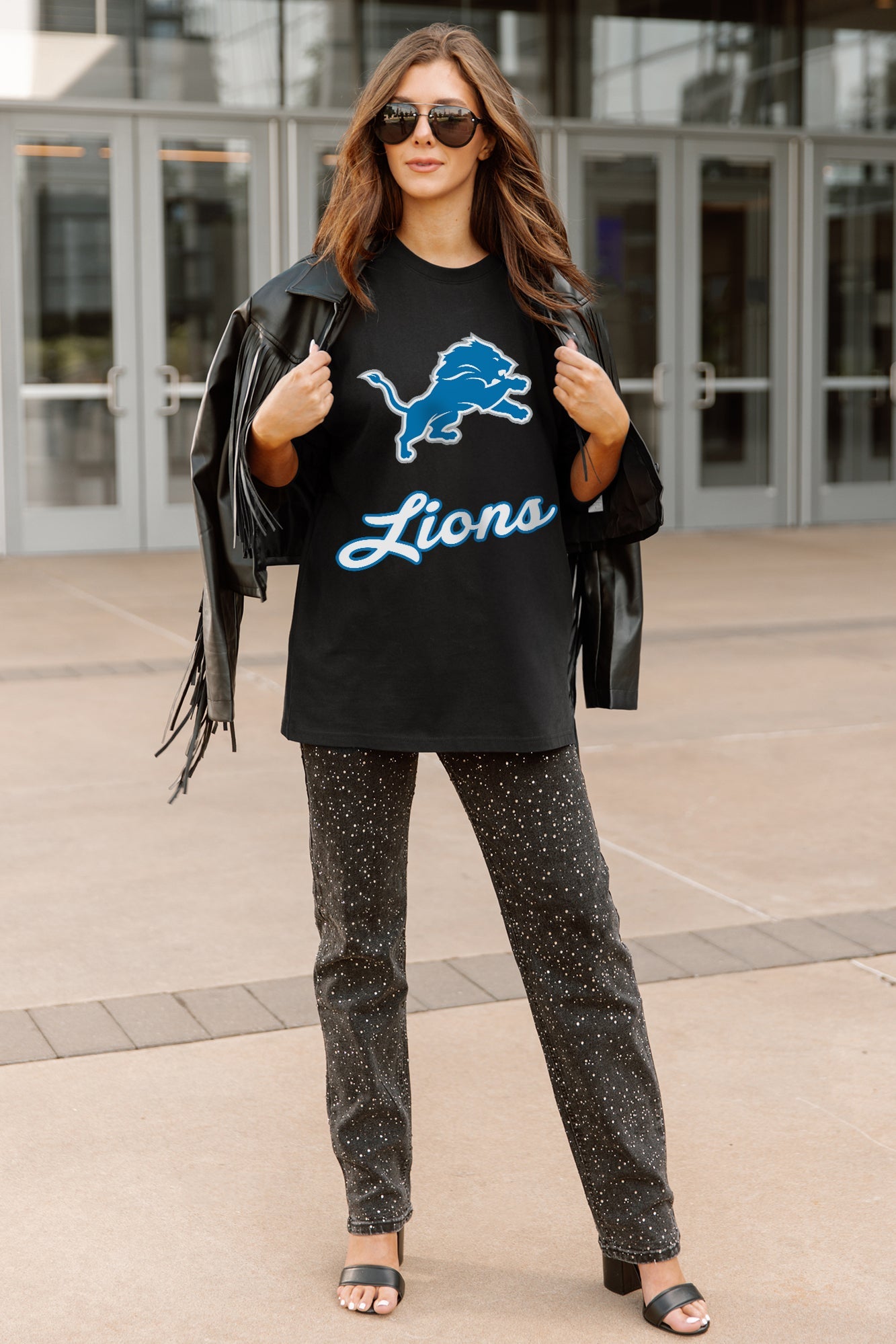 DETROIT LIONS HONOR ROLL ESSENTIAL RELAXED FIT LONG SLEEVE TEE