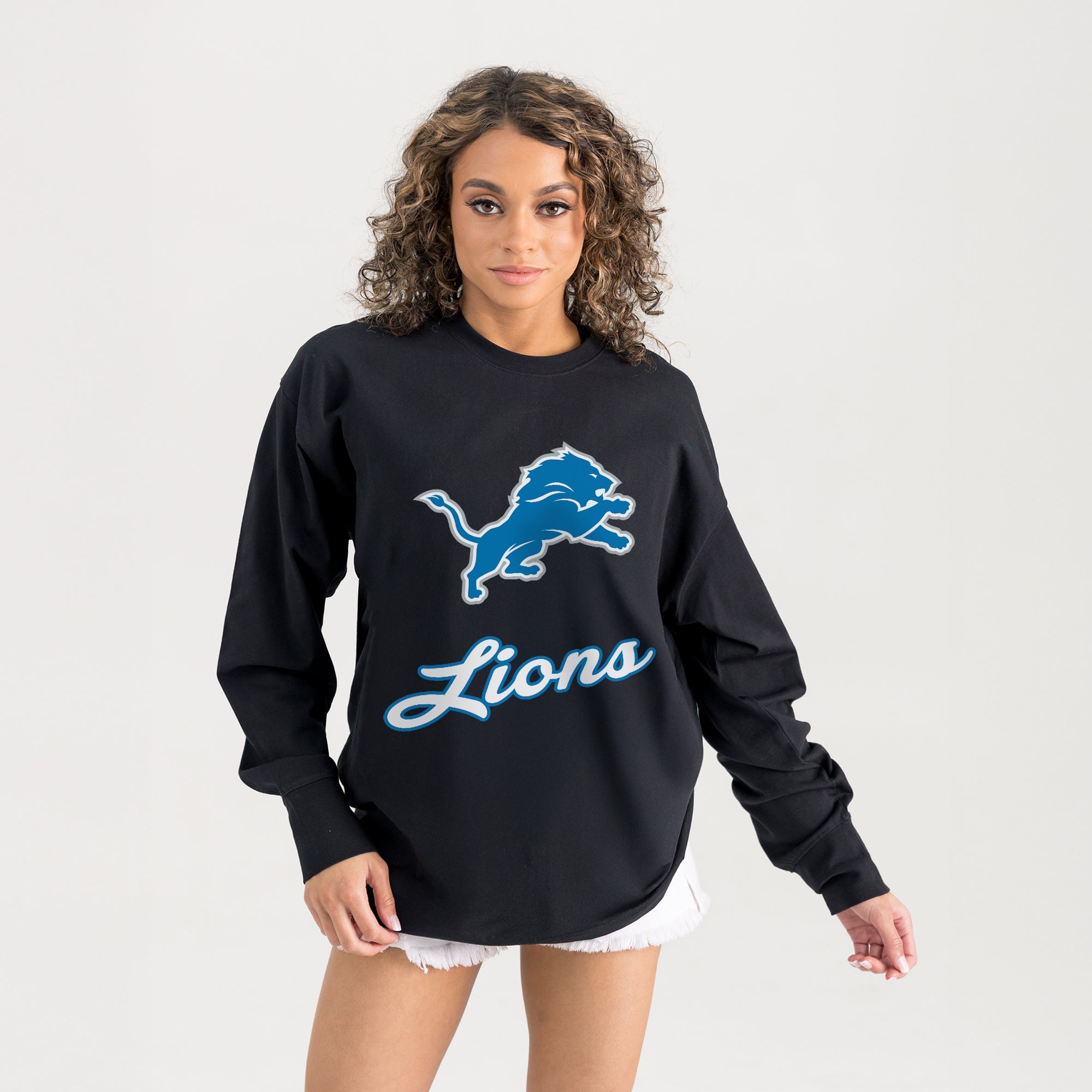 DETROIT LIONS HONOR ROLL ESSENTIAL RELAXED FIT LONG SLEEVE TEE