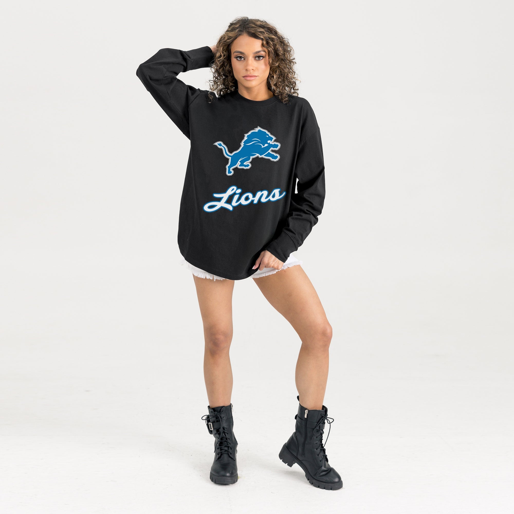 DETROIT LIONS HONOR ROLL ESSENTIAL RELAXED FIT LONG SLEEVE TEE