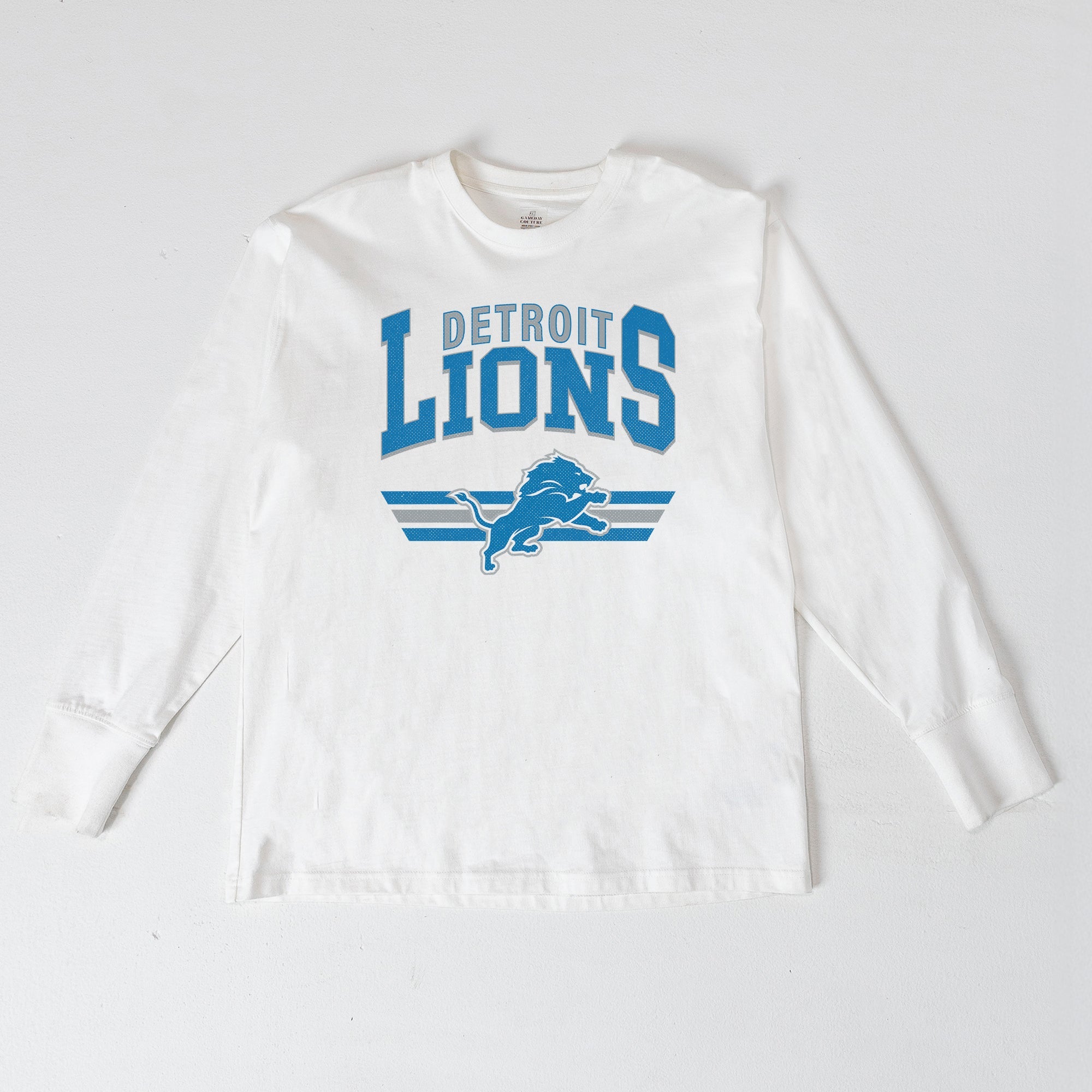DETROIT LIONS SWIFT STRIKE ESSENTIAL RELAXED FIT LONG SLEEVE TEE