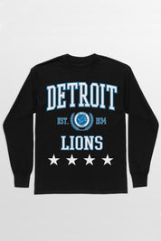 DETROIT LIONS EVERYDAY STAR ESSENTIAL RELAXED FIT LONG SLEEVE TEE