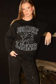 DETROIT LIONS SPOTLIGHT OVERSIZED LONG SLEEVE TEE
